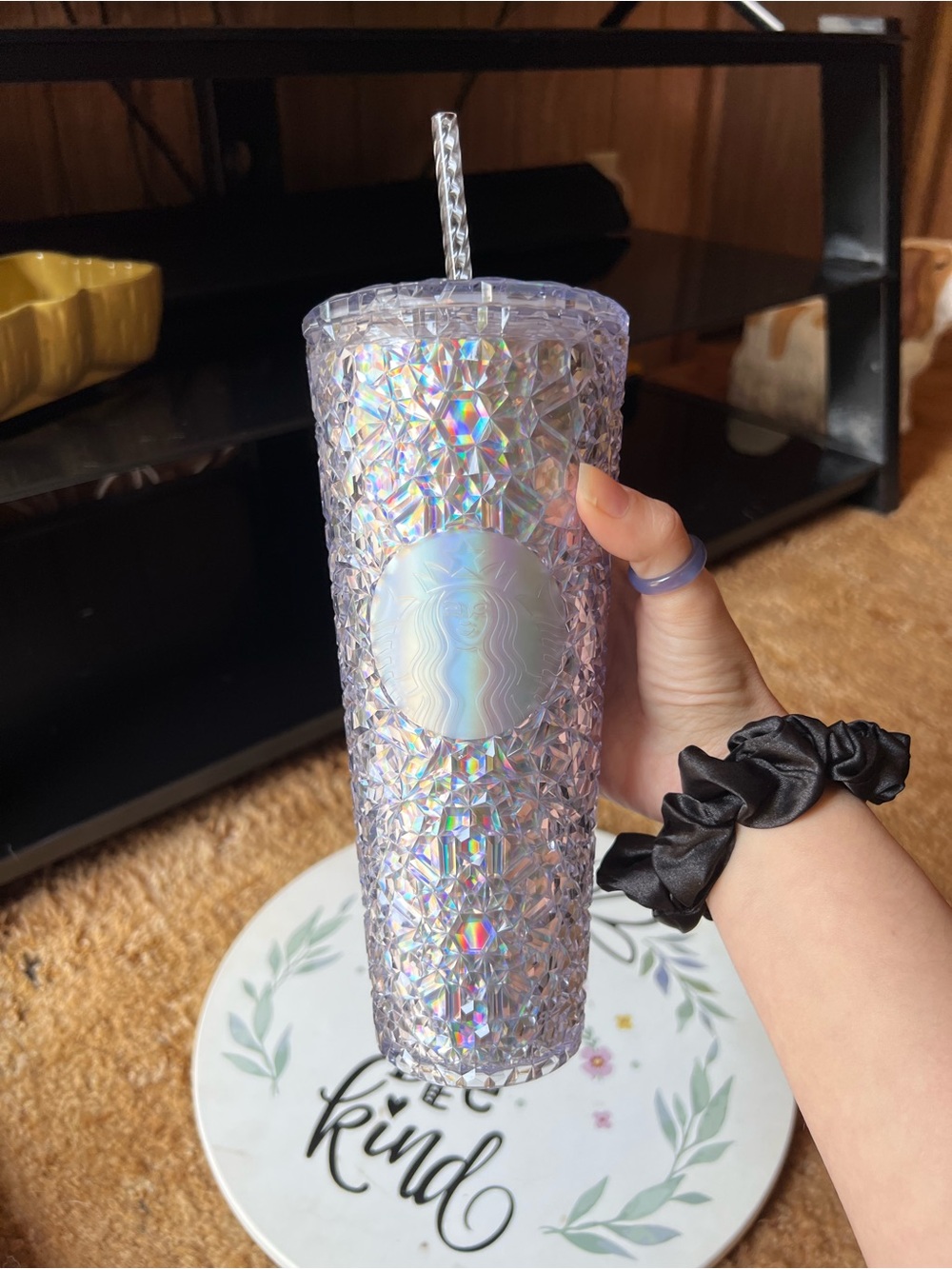 Like new Starbucks 2024 Holiday Gem
Crystal Clear Iridescent
Cold Tumbler 24oz.